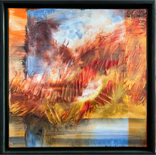 Gedanken  des Friedens Acryl auf Leinwand 40x40 September  2022