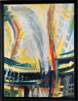 Gute Nachricht  Acryl auf Leinwand 60x80  September 2022, Privatbesitz Opitz 