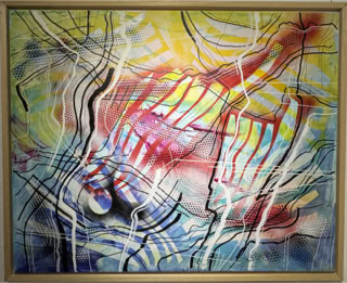 Berührungen Acryl auf Leinwand B100xH80 2025