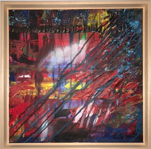 Vorhang Acryl auf Leinwand B40xH40  2019 