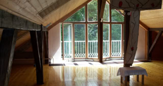 Meditation floor  in the old Winfried House  Schmiedeberg