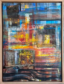 im Fluss der Zeit Acryl auf Leinwand  B60xH80 2023