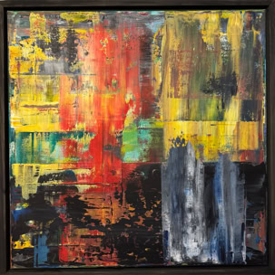 Farbspiel Acryl auf Leinwand,  B70xH70 2024 