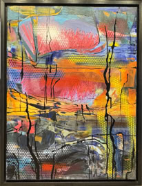 Feinheiten Acryl auf Fotoleinwand,  B60xH80 2024 