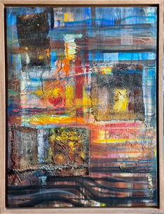 im Fluss der Zeit Acryl auf Leinwand  B60xH80 2023