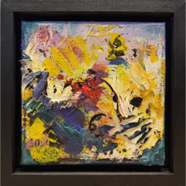 kleiner Kosmos Akryl auf Leinwand B20xH20 2024 