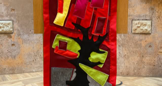 "Pentecost" Antependium in the Room of Silence University Hospital Dresden