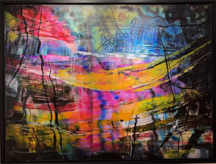 Juble, Tochter Zion Zef 3,14-17 Acryl auf Leinwand,  B120xH90,  2024