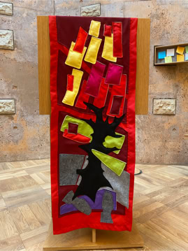 "Pentecost" Antependium in the Room of Silence University Hospital Dresden