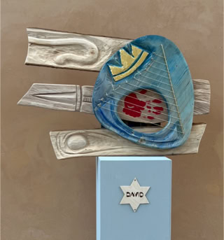 "David" Advent path Dresden University Hospital December 2021