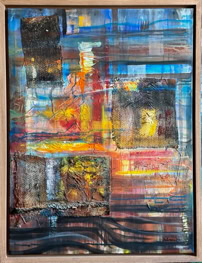 im Fluss der Zeit Acryl auf Leinwand  B60xH80 2023